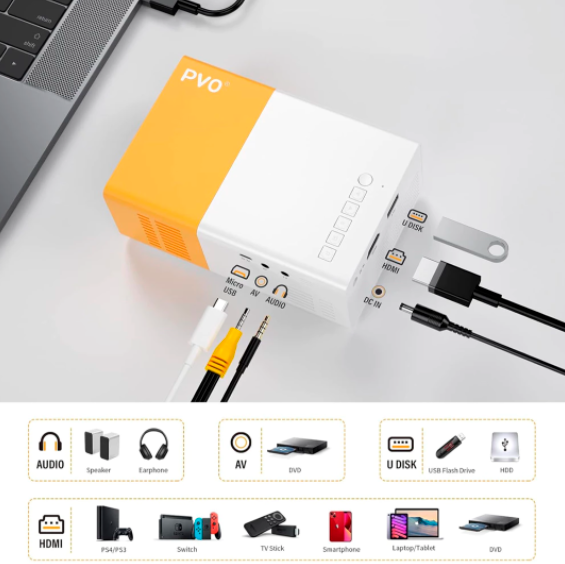Projetor Portátil Cinemax 4K® [ATÉ 150 POLEGADAS]