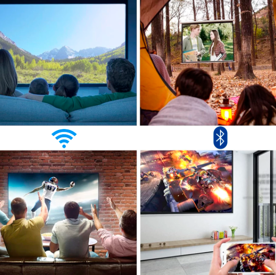 Projetor Portátil Cinemax 4K® [ATÉ 150 POLEGADAS]